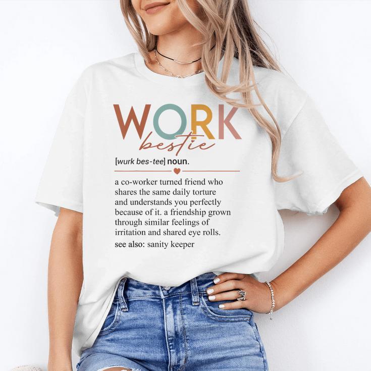 Vintage Work Bestie Definition Teachers Nurses Boss Women Women's T-Shirt
