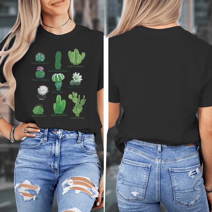 10 Types Of Cactus Succulent Teacher Chart Cactus Lover Tee Women's T-Shirt, funny design 10 Types Of Cactus Succulent Teacher Chart Cactus Lover Tee Women's T-Shirt, funny design