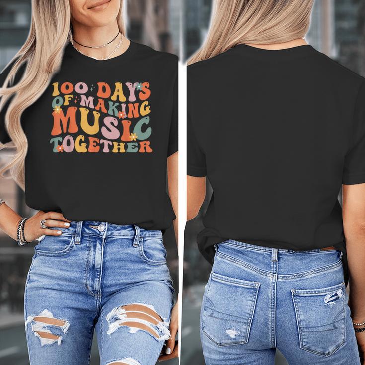 100 Days Of School Music Teacher Women's T-Shirt, funny design