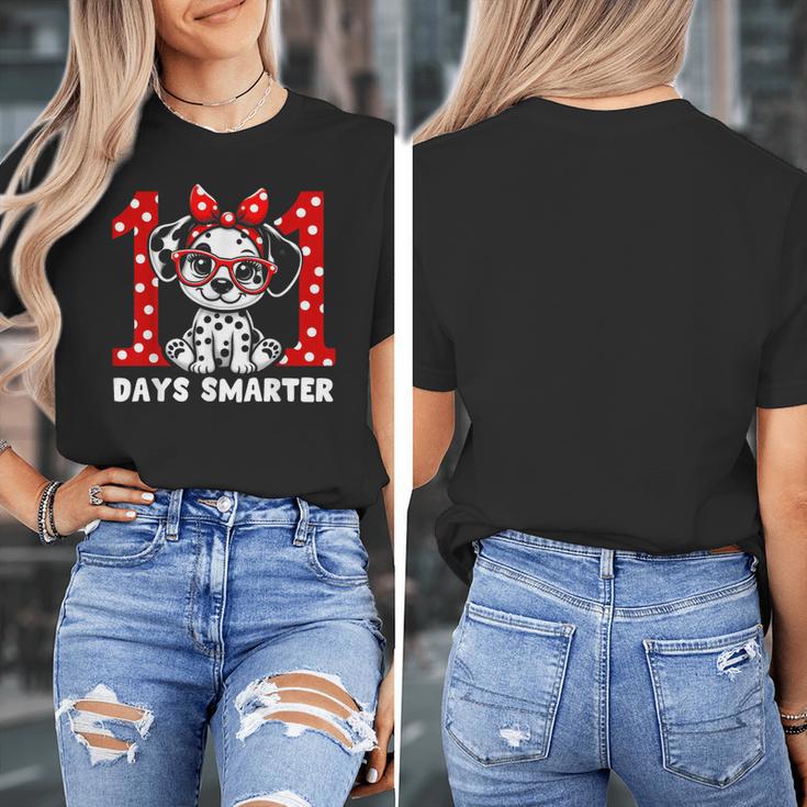 100 Days Smarter 101st Day School Dalmatian Dog Teacher Kids Women's T-Shirt, funny design 100 Days Smarter 101st Day School Dalmatian Dog Teacher Kids Women's T-Shirt, funny design