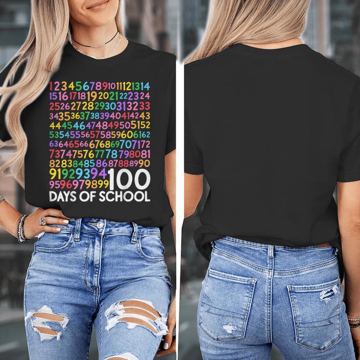 100th Day Of School Teacher Kids 100 Days Math Numbers Women's T-Shirt, funny design