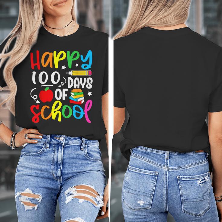 100th Day Of School Teachers Kids Girls Child Happy 100 Days Women's T-Shirt, funny design