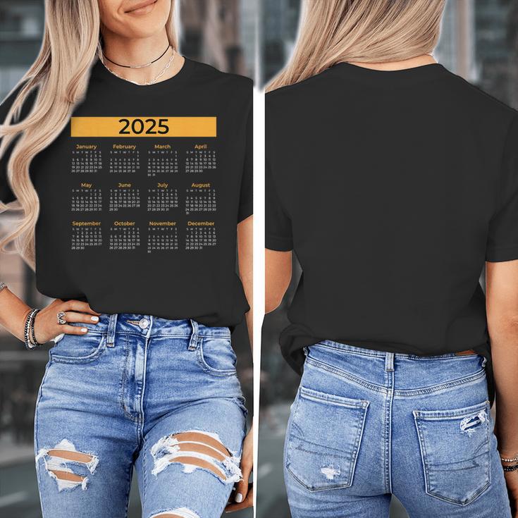 2025 Calendar For Planners Teachers Offices Months Women's T-Shirt, funny design
