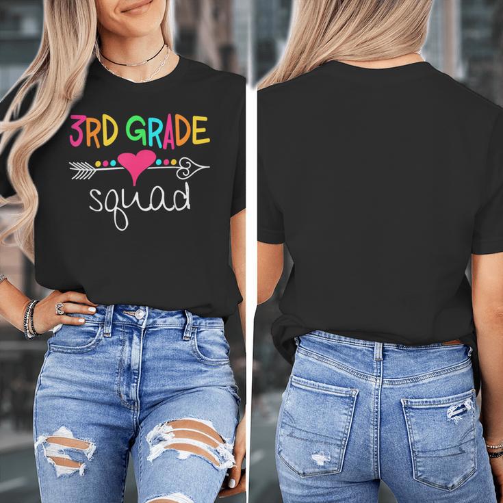 3rd Grade Squad Third Teacher Student Team Back To School Women's T-Shirt, funny design
