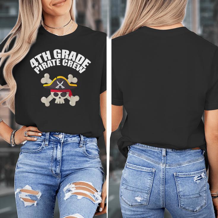 4th Grade Pirate Crew Halloween Costume Cool Teacher Student Women's T-Shirt, 4th Grade Teacher Gifts, funny design 4th Grade Pirate Crew Halloween Costume Cool Teacher Student Women's T-Shirt, 4th Grade Teacher Gifts, funny design