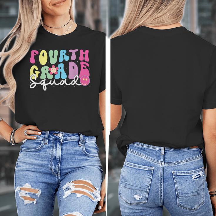 4th Grade Squad Fourth Teacher Student Team Back To School Women's T-Shirt, 4th Grade Teacher Gifts, funny design