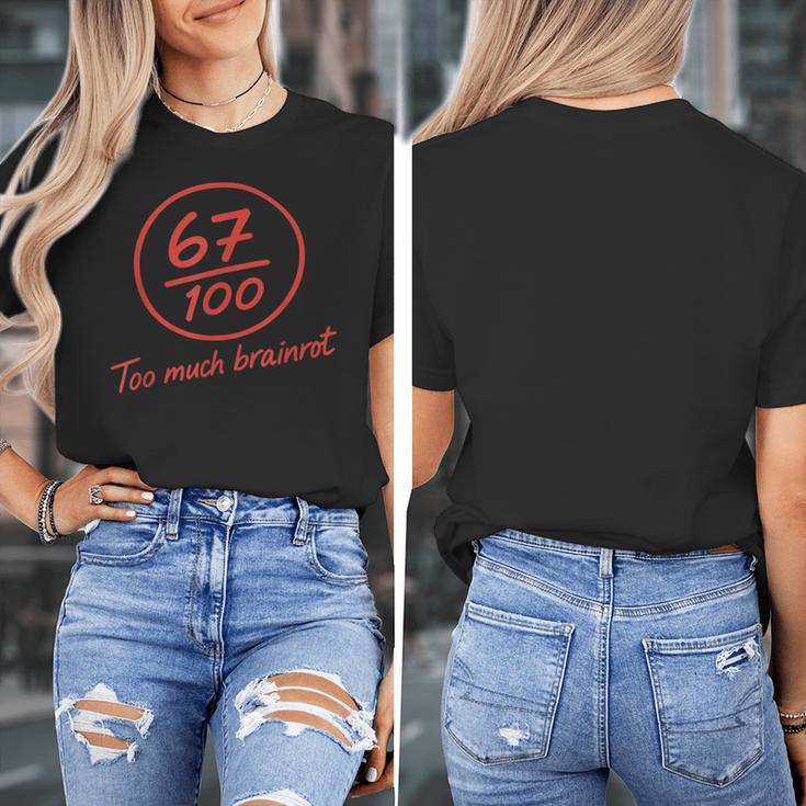 6 7 Brainrot Elementary Teacher Meme 67 Six Seven Women's T-Shirt, funny design 6 7 Brainrot Elementary Teacher Meme 67 Six Seven Women's T-Shirt, funny design