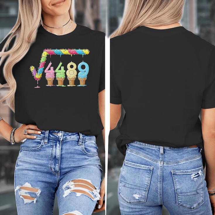 67 Ice Cream Drip Meme Square Root 4489 Slang Teacher Math Women's T-Shirt, funny design 67 Ice Cream Drip Meme Square Root 4489 Slang Teacher Math Women's T-Shirt, funny design