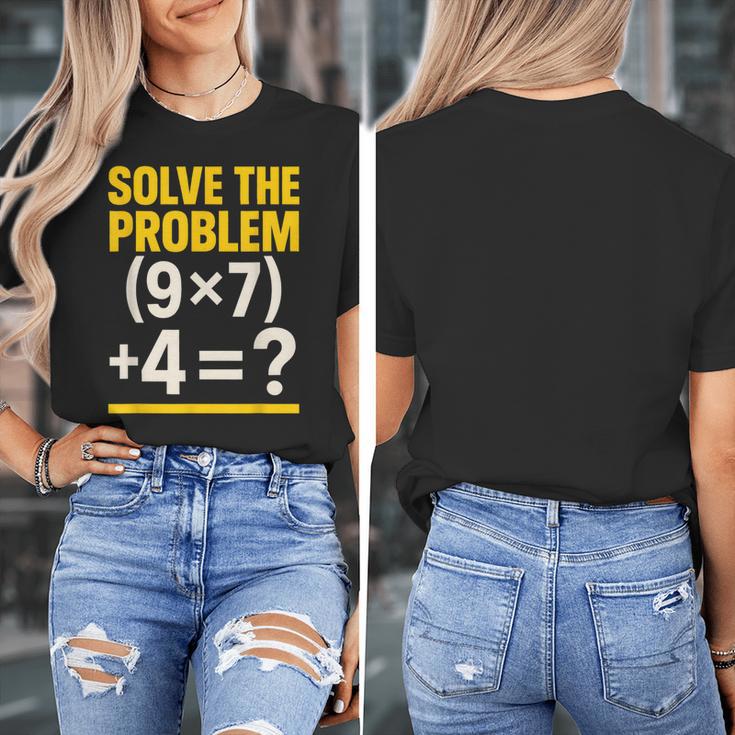 67 Meme Math Teacher School 6-7 Brain Rot Six Seven Women's T-Shirt, funny design 67 Meme Math Teacher School 6-7 Brain Rot Six Seven Women's T-Shirt, funny design