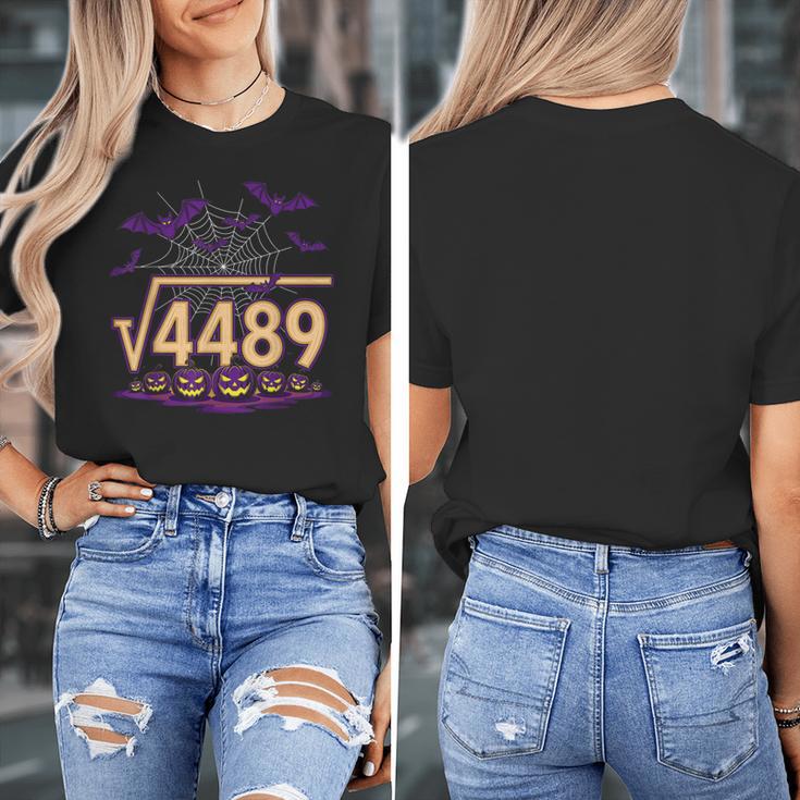 67 Meme Math Teacher Square Root 4489 Halloween Women's T-Shirt, funny design 67 Meme Math Teacher Square Root 4489 Halloween Women's T-Shirt, funny design
