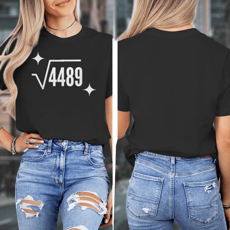 67 Meme Square Root 4489 Slang Math Teacher Men Women Women's T-Shirt, funny design 67 Meme Square Root 4489 Slang Math Teacher Men Women Women's T-Shirt, funny design