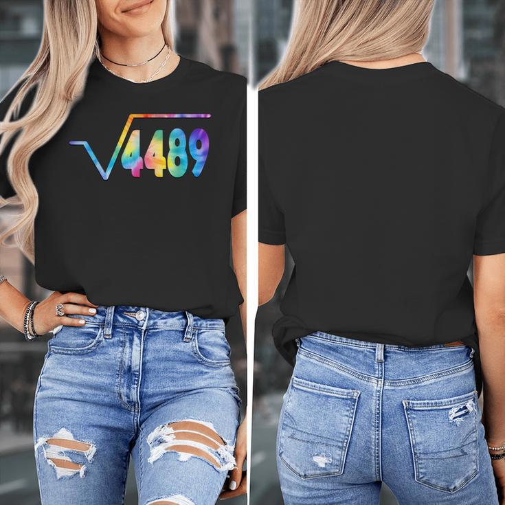 67 Meme Square Root 4489 Slang Math Teacher Tie Dye Women's T-Shirt, funny design 67 Meme Square Root 4489 Slang Math Teacher Tie Dye Women's T-Shirt, funny design