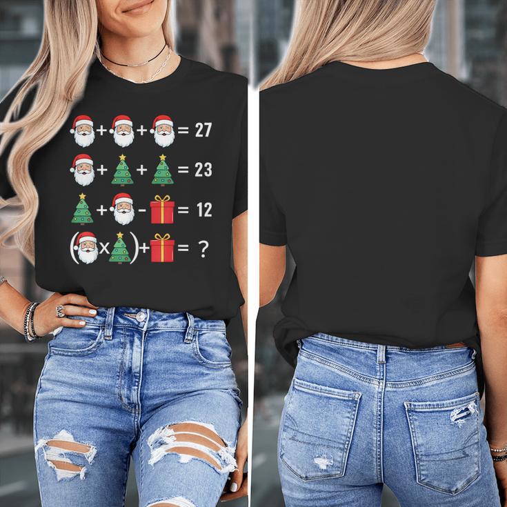 67 Santa Tree Math Teacher Christmas Xmas Humor Women's T-Shirt, funny design 67 Santa Tree Math Teacher Christmas Xmas Humor Women's T-Shirt, funny design