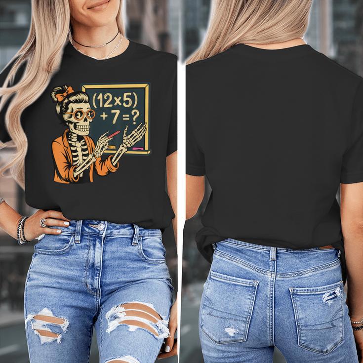 67 Teacher Halloween Skeleton Women's T-Shirt, funny design 67 Teacher Halloween Skeleton Women's T-Shirt, funny design