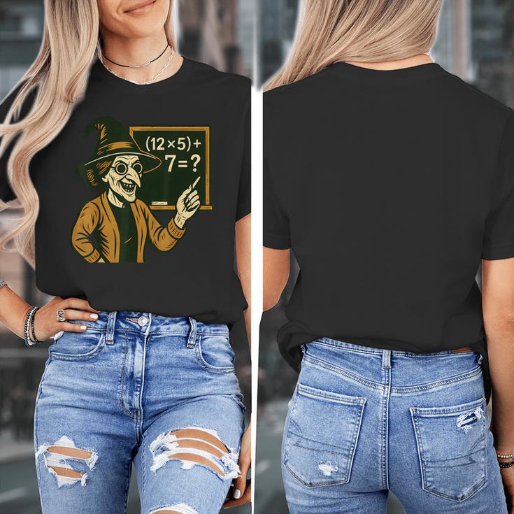 67 Teacher Halloween Witch Six Seven Meme Brainrot Math Joke Women's T-Shirt, funny design 67 Teacher Halloween Witch Six Seven Meme Brainrot Math Joke Women's T-Shirt, funny design