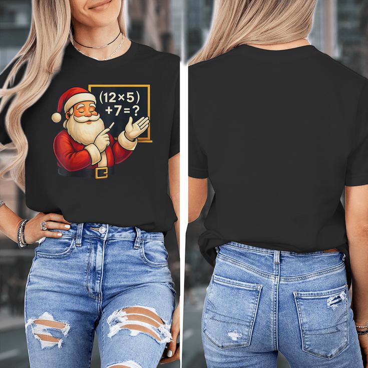 67 Teacher Santa Christmas Six Seven Meme Math Xmas Women's T-Shirt, funny design 67 Teacher Santa Christmas Six Seven Meme Math Xmas Women's T-Shirt, funny design