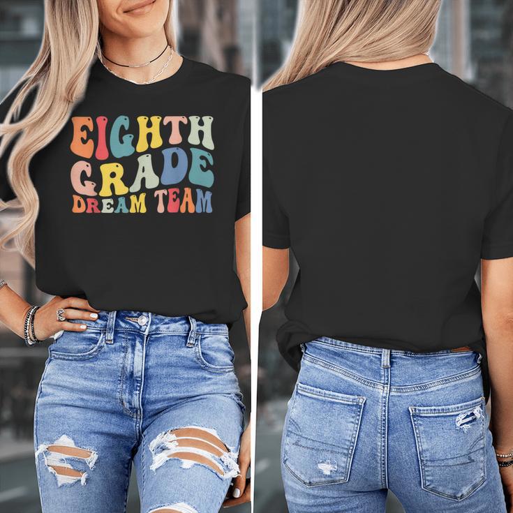 8th Grade Dream Team Teachers Boys Kids Retro Back To School Women's T-Shirt, funny design