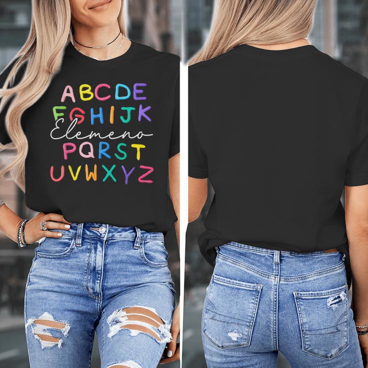 ABC Elemeno Kindergarten Teacher Boy Girl Kid Back To School Women's T-Shirt, funny design