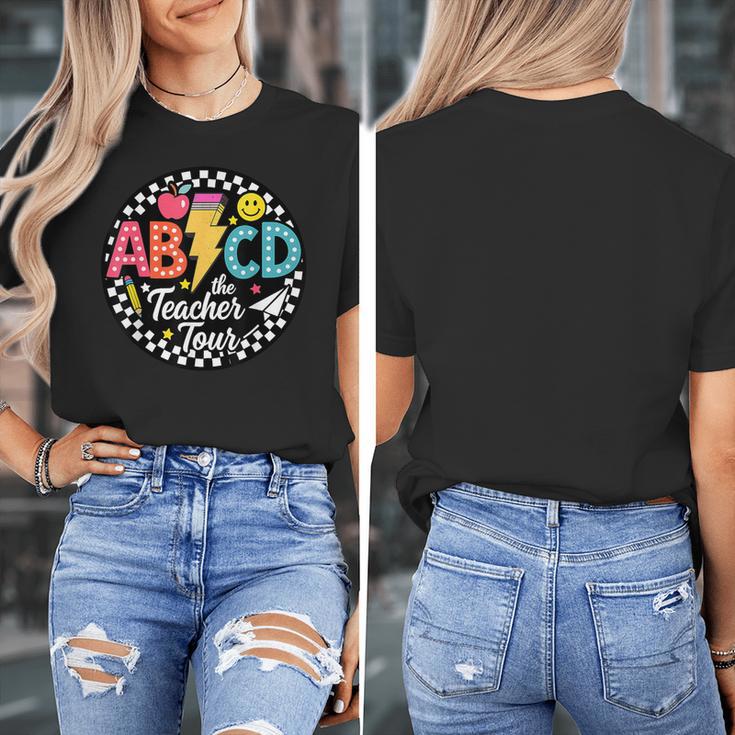 ABCD The Teacher Tour Back To School First Day Of School Women's T-Shirt, funny design ABCD The Teacher Tour Back To School First Day Of School Women's T-Shirt, funny design