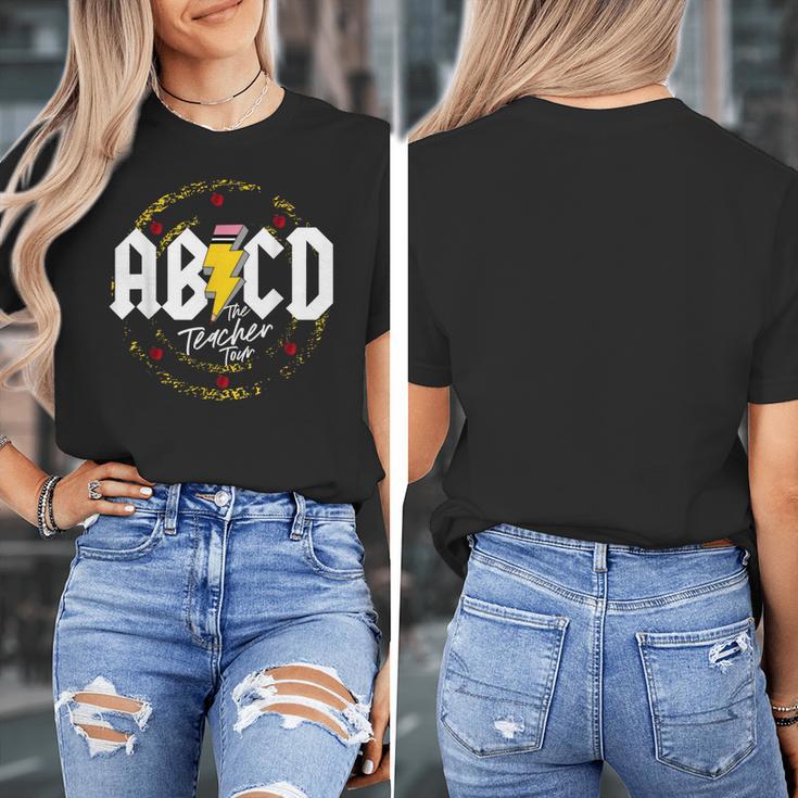 ABCD The Teacher Tour Last Day Of School Rockin' Teacher Women's T-Shirt, funny design ABCD The Teacher Tour Last Day Of School Rockin' Teacher Women's T-Shirt, funny design