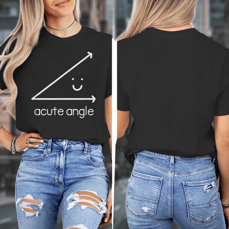 Acute Angle Cute Math Teacher Women's T-Shirt, funny design