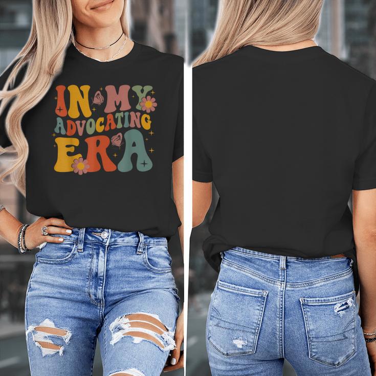 In My Advocating Era Advocate Autism Awareness Sped Teacher Men Women Kids Women's T-Shirt, funny design