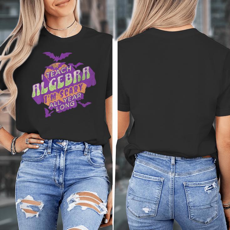 Algebra Teacher Halloween Spooky Ghost Math Mathematics Grad Women's T-Shirt, funny design Algebra Teacher Halloween Spooky Ghost Math Mathematics Grad Women's T-Shirt, funny design