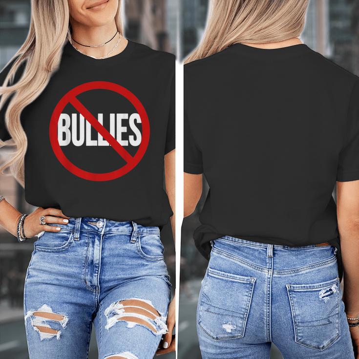 Anti Bullying No Bullies School Teacher Student Kindness Women's T-Shirt, funny design
