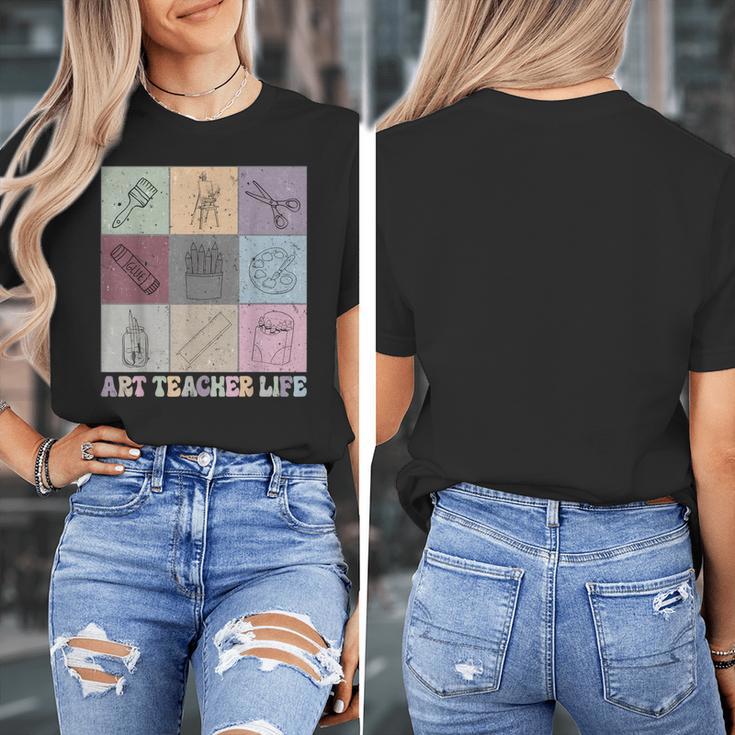 Art Teacher Life Retro Groovy Teaching Future Artists Women's T-Shirt, Future Teacher Gifts, Groovy Teacher Gifts, funny design Art Teacher Life Retro Groovy Teaching Future Artists Women's T-Shirt, Future Teacher Gifts, Groovy Teacher Gifts, funny design