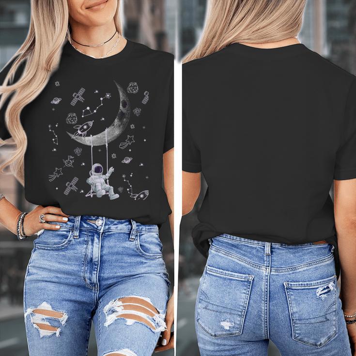 Astronaut Purple Moon Swing NASA Space Science Teacher Women's T-Shirt, Science Teacher Gifts, funny design Astronaut Purple Moon Swing NASA Space Science Teacher Women's T-Shirt, Science Teacher Gifts, funny design