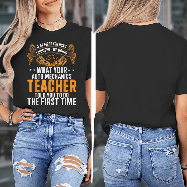 Auto Mechanic Teacher Car Repair Auto Mechanic Women's T-Shirt, funny design Auto Mechanic Teacher Car Repair Auto Mechanic Women's T-Shirt, funny design