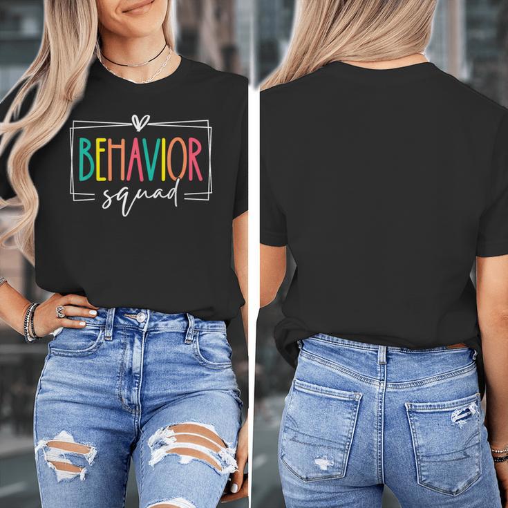 Behavior Squad School Counselor SPED Teacher Kids Women Men Women's T-Shirt, funny design Behavior Squad School Counselor SPED Teacher Kids Women Men Women's T-Shirt, funny design