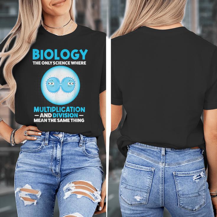 Biology Facts Science Teacher Student Biologist Women's T-Shirt, Science Teacher Gifts, funny design
