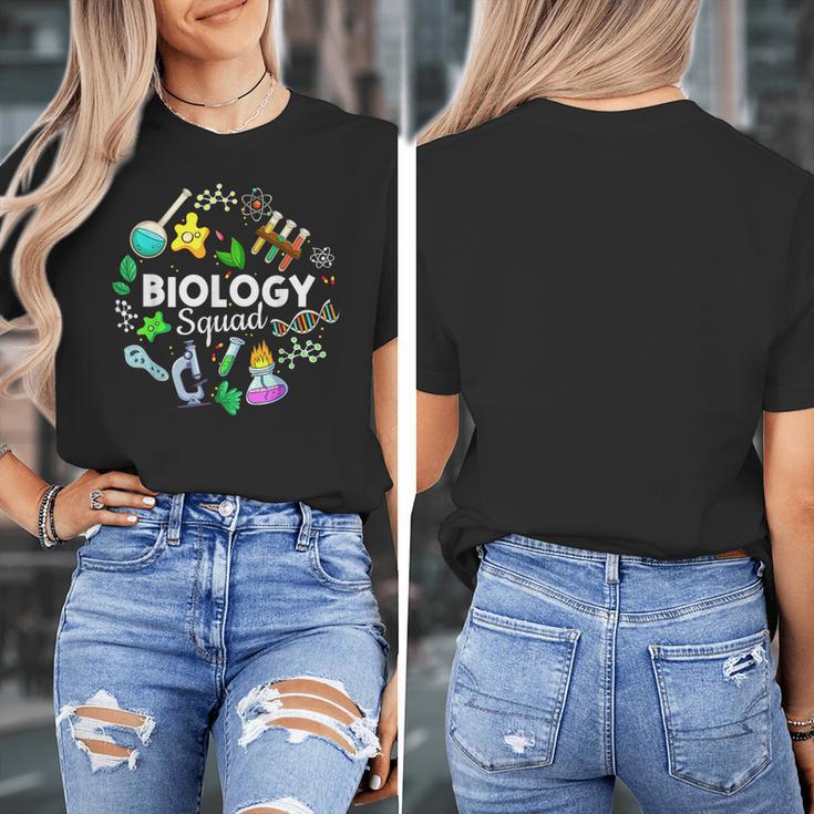 Biology Squad Science Teacher Student Biologist Women's T-Shirt, Science Teacher Gifts, funny design