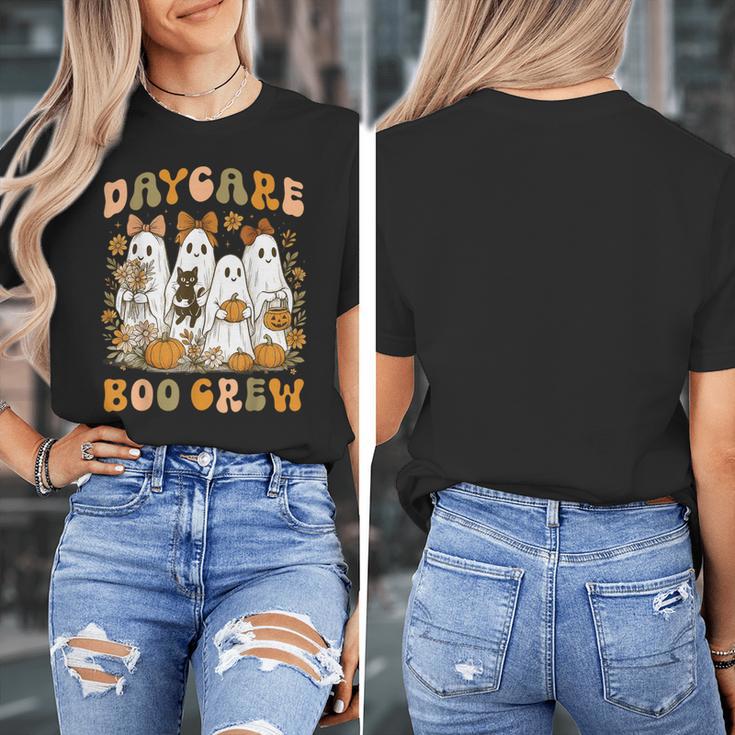 Boo Crew Daycare Teacher Matching Halloween Costume Ghost Women's T-Shirt, funny design