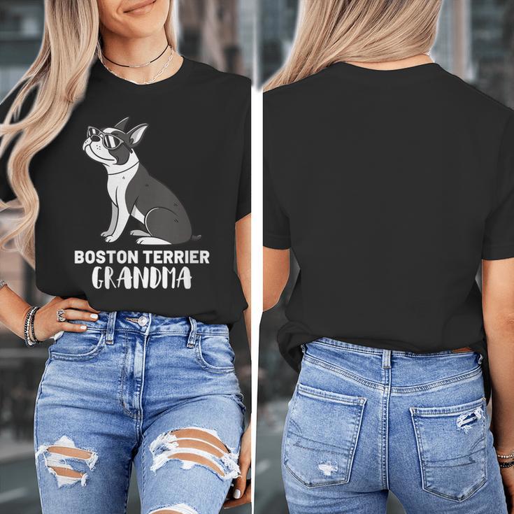 Boston Terrier Dog Owner Grandma Women's T-Shirt, funny design