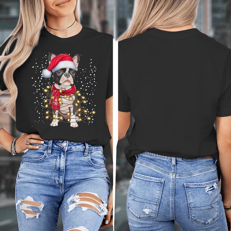 Boston Terrier Dog Ugly Christmas Dog Xmas For Men Women Kids Women's T-Shirt, Boston Terrier Christmas Gifts, funny design
