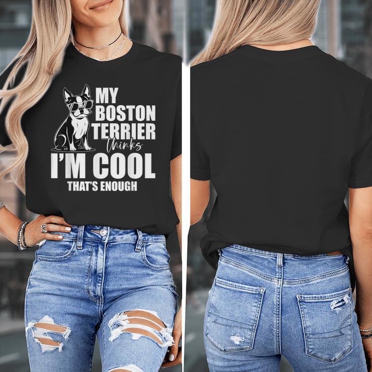 Boston Terrier Dog Women's T-Shirt, funny design