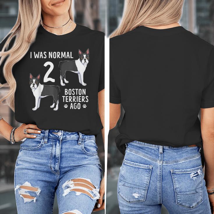 Boston Terrier Humor Bostie Dog Lover For Men Women Kids Women's T-Shirt, funny design