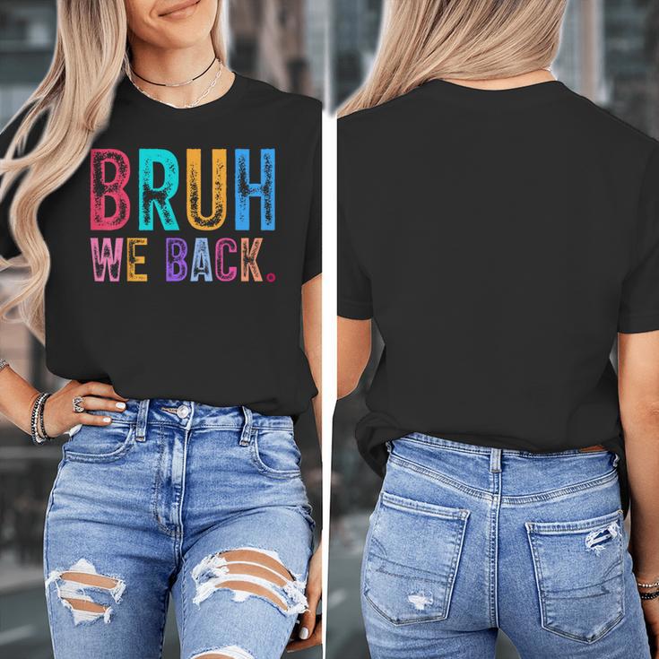 Bruh We Back Teachers Retro Back To School Boys Girls Kids Women's T-Shirt, funny design Bruh We Back Teachers Retro Back To School Boys Girls Kids Women's T-Shirt, funny design