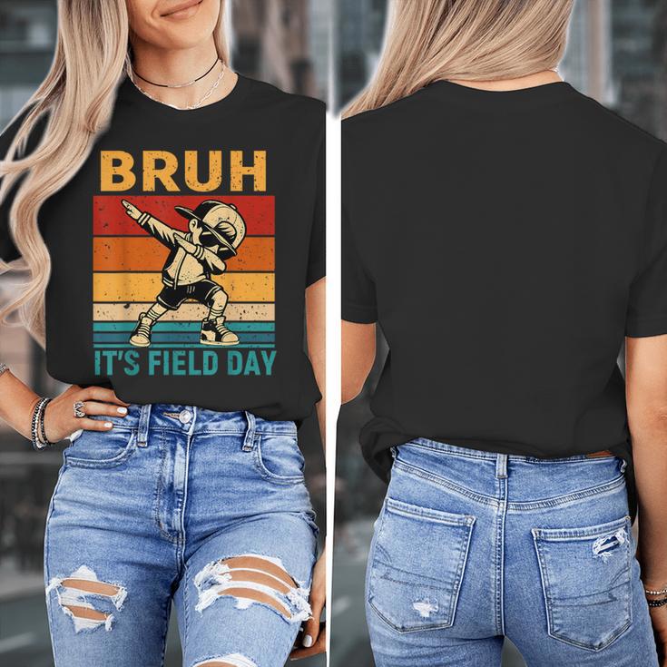 Bruh It's Field Day Teacher Happy Field Day Dabbing Boy Women's T-Shirt, funny design