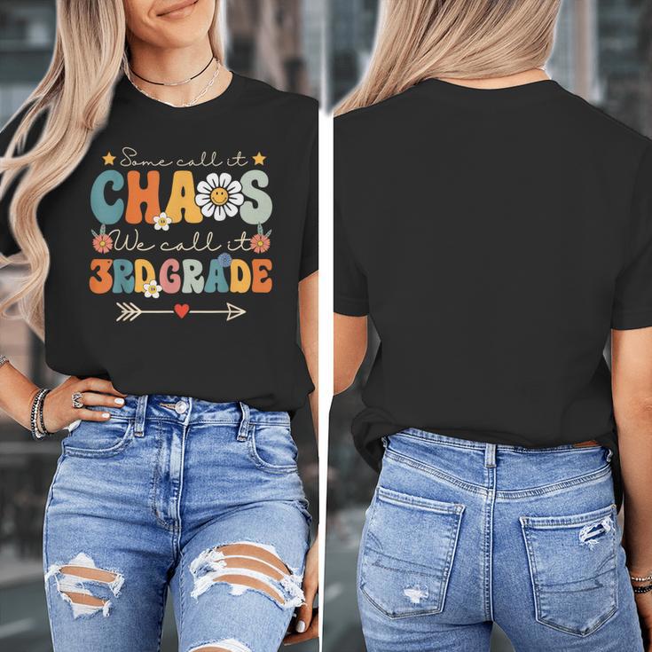 Some Call It Chaos We Call It 3rd Grade Third Grade Teachers Men Women Kids Women's T-Shirt, funny design Some Call It Chaos We Call It 3rd Grade Third Grade Teachers Men Women Kids Women's T-Shirt, funny design