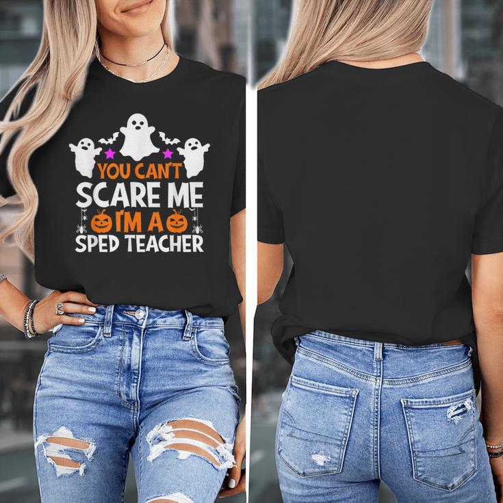 You Can't Scare Me I'm A SPED Teacher Shirt Halloween For Men Women Women's T-Shirt, funny design You Can't Scare Me I'm A SPED Teacher Shirt Halloween For Men Women Women's T-Shirt, funny design