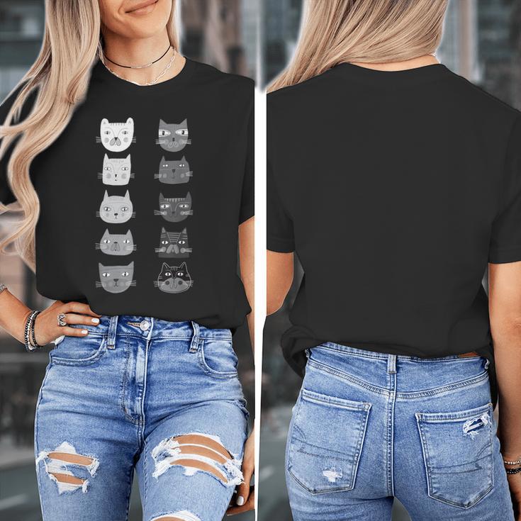 Cat Themed Artist Value Scale Educational Art Teacher Women's T-Shirt, funny design Cat Themed Artist Value Scale Educational Art Teacher Women's T-Shirt, funny design