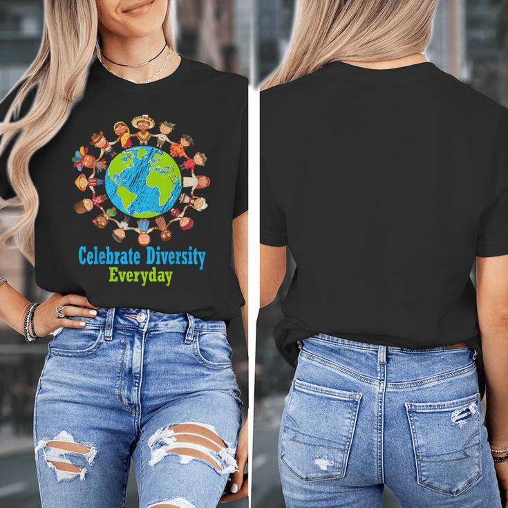 Celebrate Diversity Everyday Teachers & School Student Women's T-Shirt, funny design