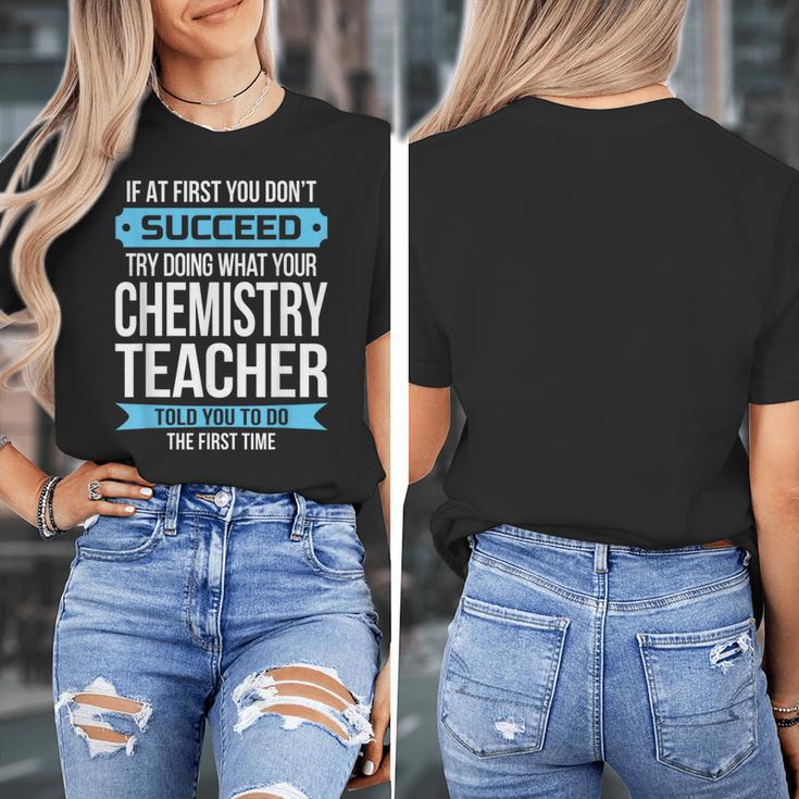 Chemistry Teacher Appreciation Men Women T-Shirt Women's T-Shirt, funny design