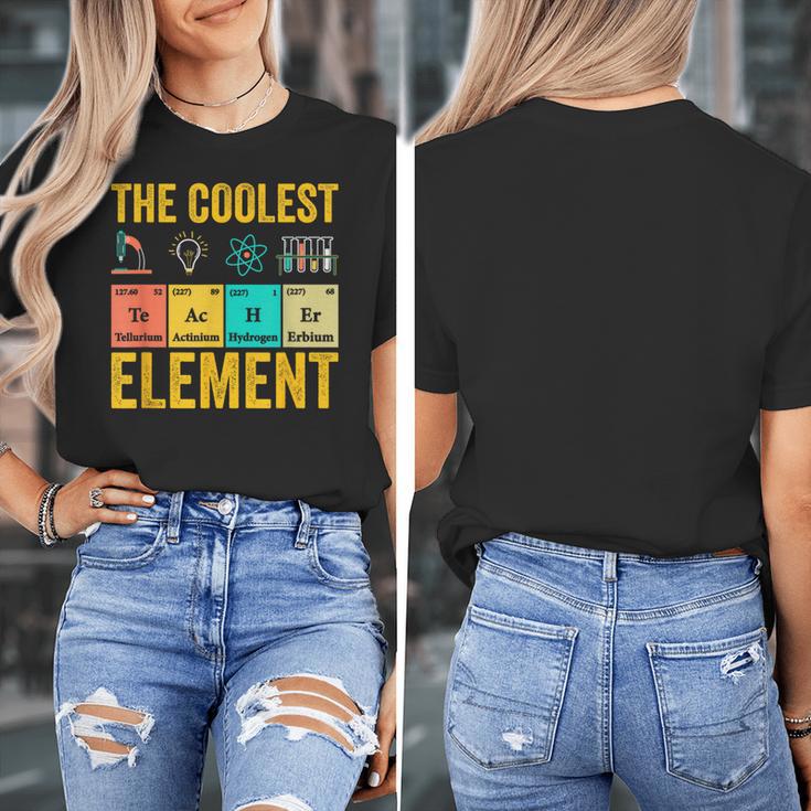 Chemistry Teacher Element Science Student Chemist Women's T-Shirt, Science Teacher Gifts, funny design