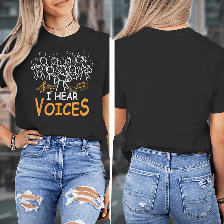 Choir Teacher I Hear Voices Chorister Church Choral Music Women's T-Shirt, funny design Choir Teacher I Hear Voices Chorister Church Choral Music Women's T-Shirt, funny design