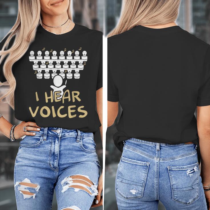 Choir Teacher Shirt I Hear Voices Chorister Tee Women's T-Shirt, funny design Choir Teacher Shirt I Hear Voices Chorister Tee Women's T-Shirt, funny design