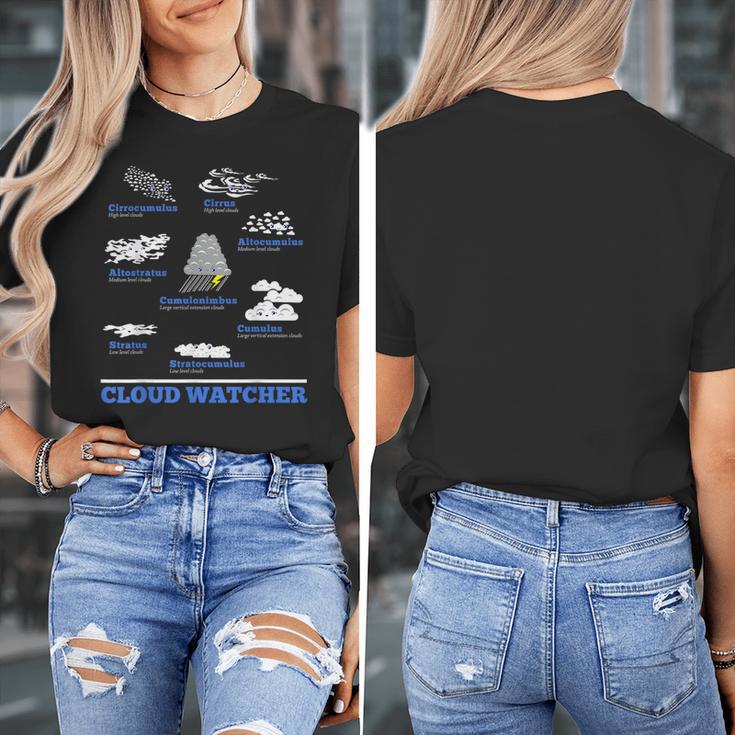 Cloud Watcher Cloud Types Science Student Teacher Cute Faces Women's T-Shirt, Science Teacher Gifts, funny design Cloud Watcher Cloud Types Science Student Teacher Cute Faces Women's T-Shirt, Science Teacher Gifts, funny design